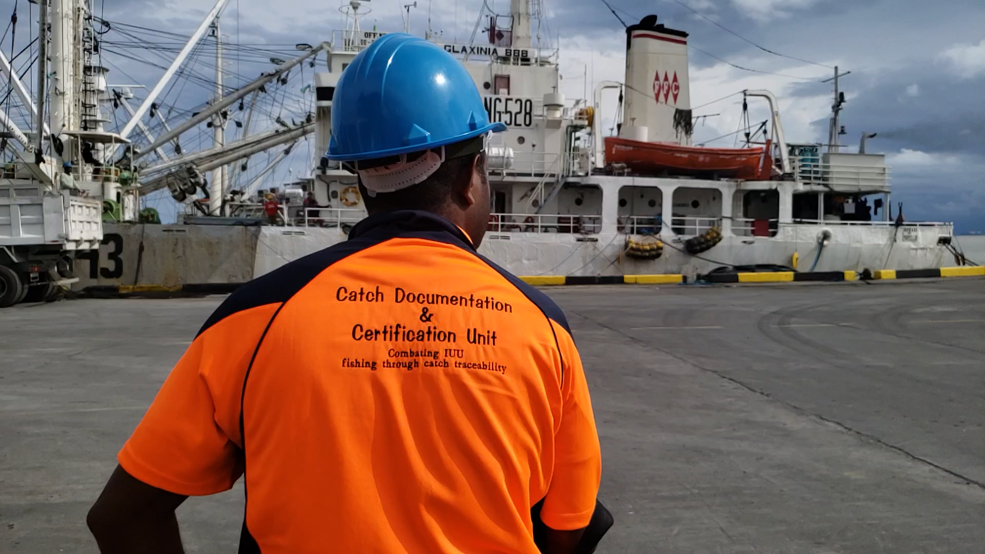 pg 33- Monitoring, Control and Surveillance Staff prepare for boarding, Madang Province